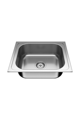 Sinkon 40 x 50 CM Paslanmaz Krom Eviye Ince Krom
