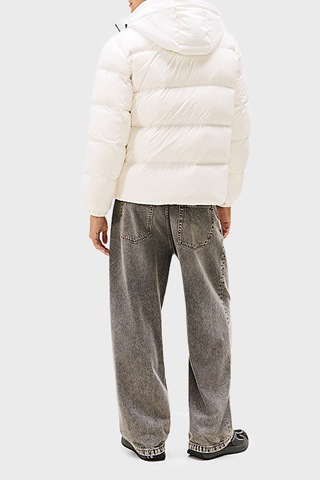 Tommy Jeans Erkek Mont Dm0dm19786 Ybl Beyaz Beyaz