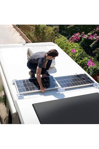 Solar Güneş Paneli Montaj Braket Seti 4 Parça