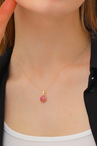 Kadın 14 Ayar Altın Nazar Göz Kolye Ucu - Mmkly1721