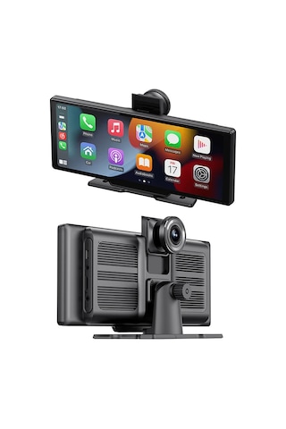 Exenar - Siyah - Araç Kamerası Carplay Ve Android Auto 11.5 Ekran Araç İçi Ön Arka Kamera Kayıt Set Multimedya 4k
