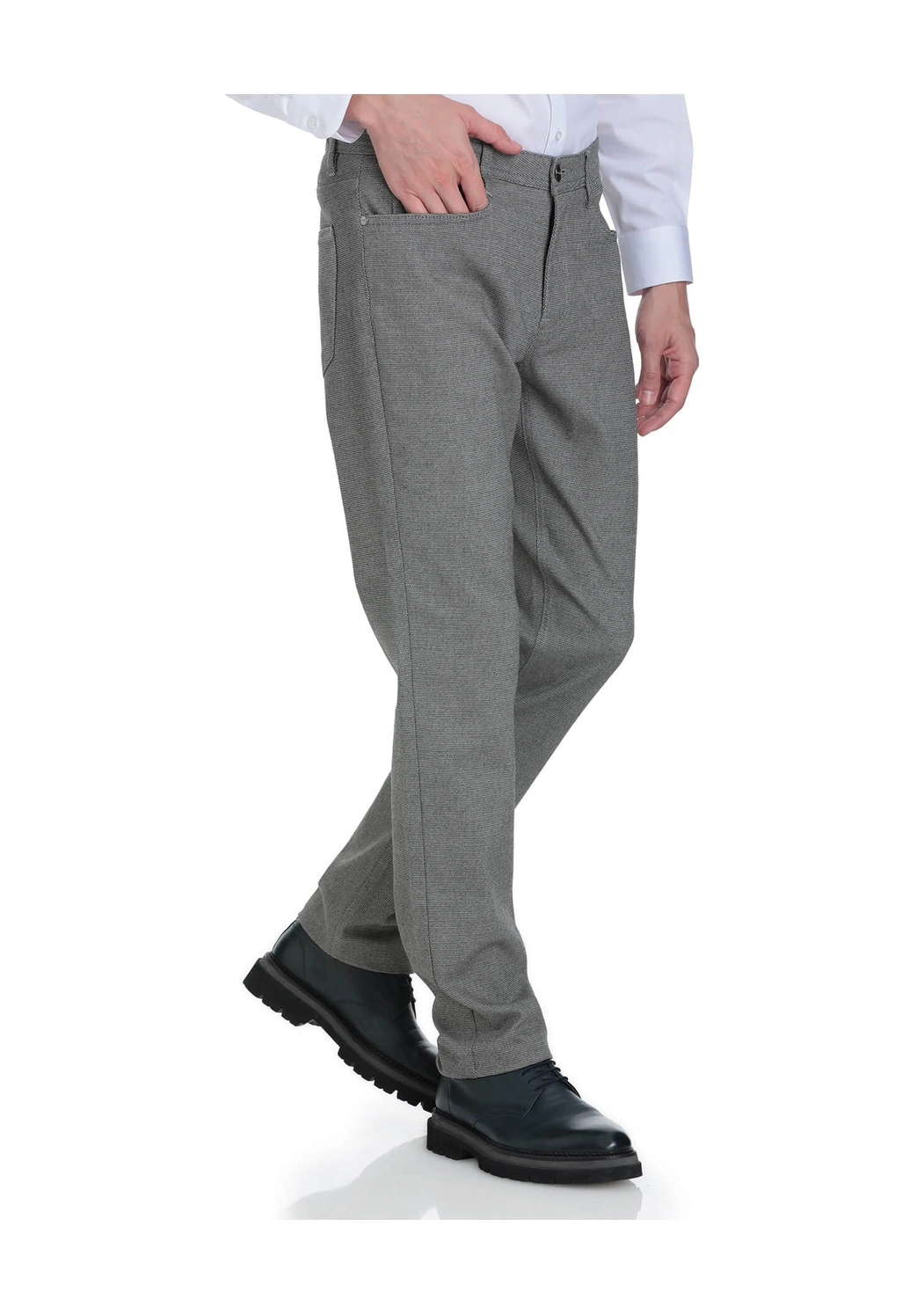 Hatemoğlu Bej Regular Fit 5 Cep Pamuklu Kot Pantolon Bej