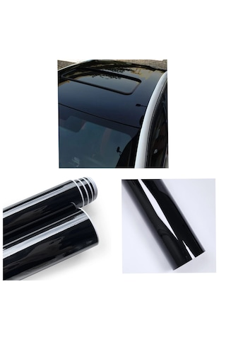 Piano Black Siyah Hava Kanallı Koruma Jelatinli 30cm X 3 Metre