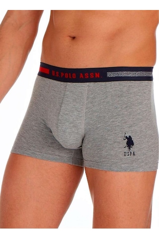 U.S. Polo Assn. U S Polo Assn Erkek Çok Renkli 3 Lü Boxer 2962 Lacivert Gri Melanj Beyaz