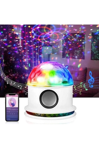 Süper Parlak Ses Kontrollü Kristal Led 10watt Gece Lambası Beyaz