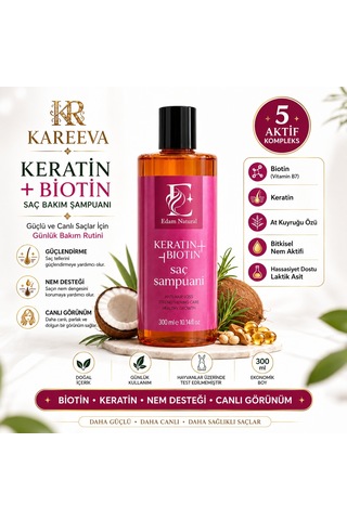 Edam Natural Keratin & Biotin Saç Şampuan 300 ML
