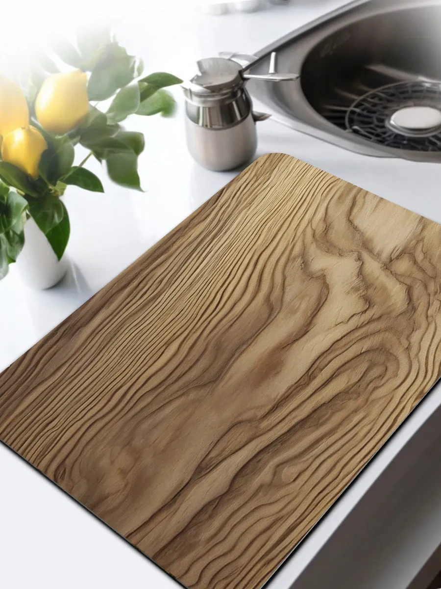 Full House&garden 40 60 Emniyetli Diyatomitli Bulaşık Kurutucu Askısı 291349403 Açık Renk Ahşap