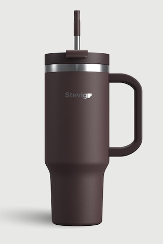 Stevig 2 Moods Tuck-in Tumbler Sızdırmaz Çelik Termos 900 Ml Chocolate Plum St-238 Bordo