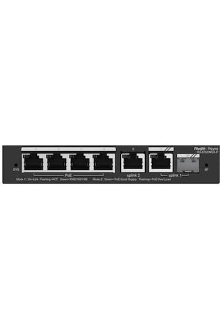 Ruijie Reyee RG-ES206GS-P 4 Port Poe 54W 1Xrj45 Uplink +1xsfp Combo Uplink Gigabit Poe Yönetilebilir Switch