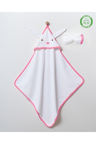 Tavşan Kulaklı Silgi Havlu Fuşya
