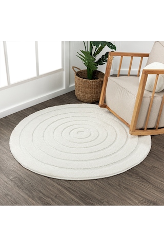Mariesse Home Elit Bukleli Yumuşak Peluş Post Shaggy Çocuk Odası Oturma Odası Salon Mutfak Halısı 0642a Krem