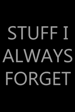 Stuff I Always Forget: Password Log Book, Internet Login Keeper, Website Log Book Organizer, Simple And Minimalist With