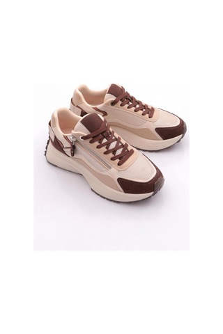 Dgn 83146 Kadin Sneaker Ayakkabi Kahve Süet