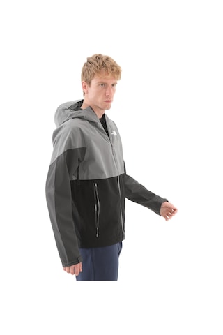 The North Face M Lıghtnıng Zıp-ın Jacket Erkek Yağmurluk-rüzgarlık Gri F0a87gnb0ı1-r Gri Siyah Gri - Siyah