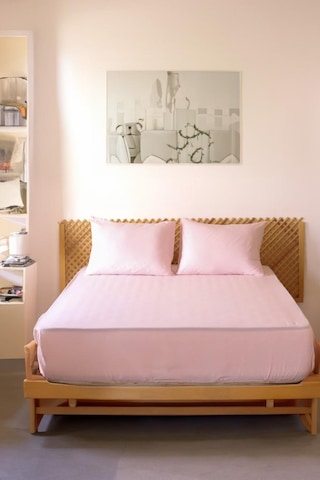 Moosh Çift Kişilik Lastikli Çarşaf Takımı Pembe