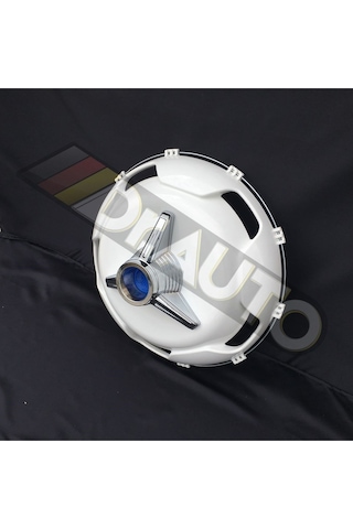 22.5 İnç Orta Boy Mavi Fırfırlı Jant Kapağı 4'lü Takım