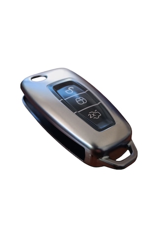 Ford Focus/cmax/fiesta/mondeo/transit Anahtar Uyumlu Silikon Oto Anahtar Kumanda Kabı Kılıf Füme