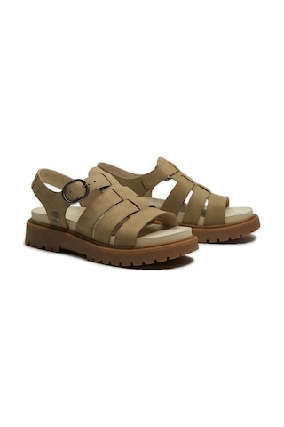 Timberland Tb0a2q1p Clairemont Way Fisherman Sandal Kahverengi Kadın Sandalet-14426 Tb0a2q1pen31 Medıum Beıge Nubuck