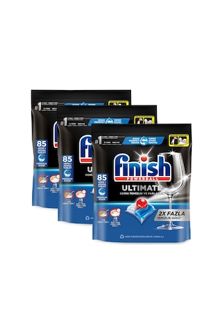Finish Quantum Ultimate Bulaşık Makinesi Deterjanı 3 x 85 Tablet