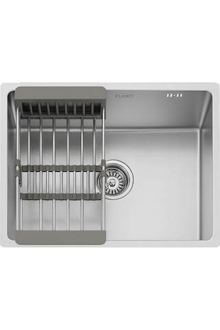 Fleko Lotus Inox 50.40 Petek Dokulu Paslanmaz Çelik Mutfak Eviyesi Inox