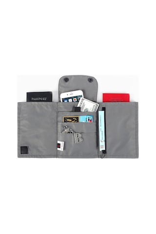 Moveevo Siyah Seyahat Boyun Çantası - Rfıd Korumalı Pasaport, Kredi Kartı Ve Para Saklama Cüzdanı - Nilon Materyal, Su Geçirmez, Unisex Tasarım Çok Renkli