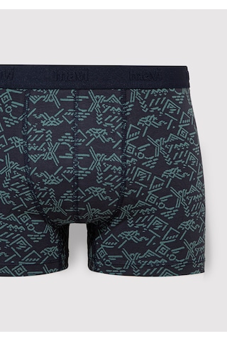 Mavi - Baskılı Lacivert Boxer 092459-33648 Lacivert