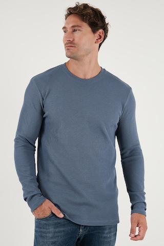 Buratti Pamuklu Bisiklet Yaka Slim Fit Basic Erkek Sweat 5905073 Koyu Gri