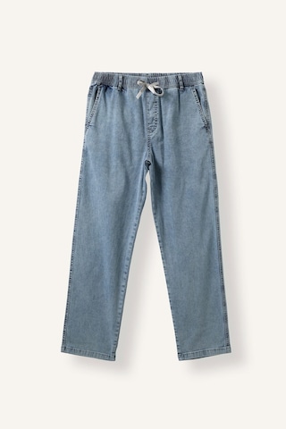 Defacto Beli Lastikli Bağcıklı Wide Leg Jean Pantolon I7392ax26aunm39 Mavi-nm39