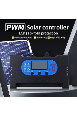 Mufunye Solar Kontrolör 40a Pwm 98% Verimlilik 12v/24v Otomatik Oled Ekran Usb/type-c/led Çıkış Tüm Koruma Özellikleri Turuncu