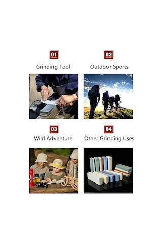 Yaozixa "400/1000 Kum Yeşil Silisyum Karbür Çift Taraflı Bileme Taşı Seti - Mutfak Bıçakları İçin" Diğer