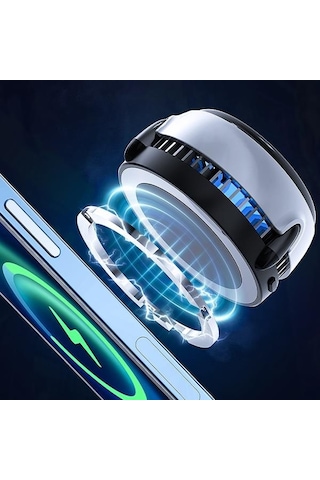 Coofbe 15w Kablosuz Şarjlı Magsafe Apple Uyumlu iPhone 12 13 14 Pro Max Telefon Soğutucu Telefon Soğutma Fanı Radyatör Soğutucu