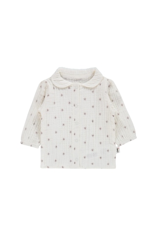 Civil Baby Yıldız Empirme 3-12 Ay Pijama Takımı - Kahverengi Acı Kahverengi