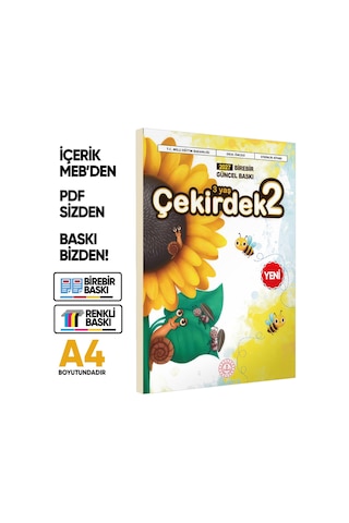 3 Yaş Okul Öncesi MEB Etkinlik Kitabı 2’li Set Çekirdek Eğlenceli ve Öğretici Aktiviteler BASKI ÜCRETİ