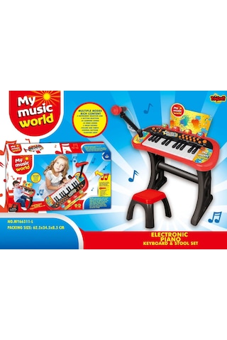 Oyuncak Org Music Spaceship Ayaklı Oturaklı Mikrofonlu Oyuncak Org