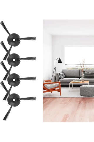 Youmex Shark Rv2310/rv2310ae Robot Süpürge İçin 4 Adet Yedek Yan Fırça - Köşelerde Dirt Ve Toz Toplama - Dayanıklı Abs Ve Nilon