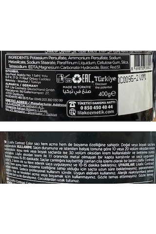 Lilafix Contrast Color Kırmızı Toz Açıcı 400 Gr