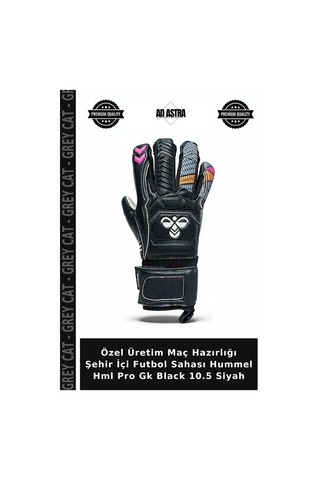 Özel Üretim Maç Hazırlığı Şehir İçi Futbol Sahası Hummel Hml Pro Gk Black 10.5 Siyah