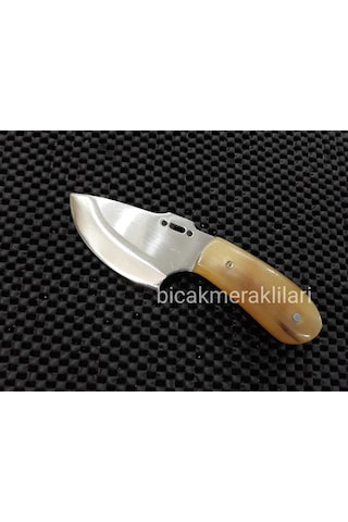 Mini Av Kamp Bıçağı-El İşçiliği 12 CM Toplam Boy Kök Ceviz Kahverengi