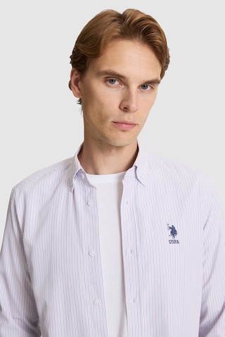 U.S. Polo Assn. U.s. Polo Assn. Erkek Lila Gömlek Desenli 50324659-vr034