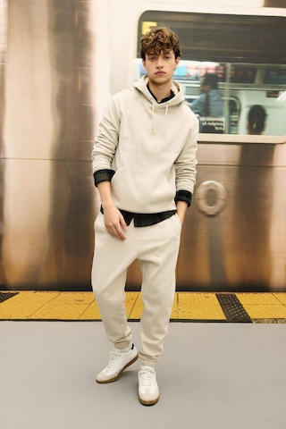 DeFacto Regular Fit Eşofman Altı Cepli Beli Bağcıklı Lastikli Paça B6155AX24AUBG766 Bej