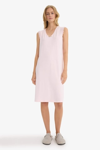 Defacto Regular Fit V Yaka Kolsuz Gecelik-fall İn Love F7001ax25aupn38 Pembe