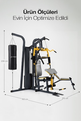 Proforce Kalifornia - Çok Fonksiyonlu 3'lü Ağırlık Çalışma Ve Boks İstasyonu