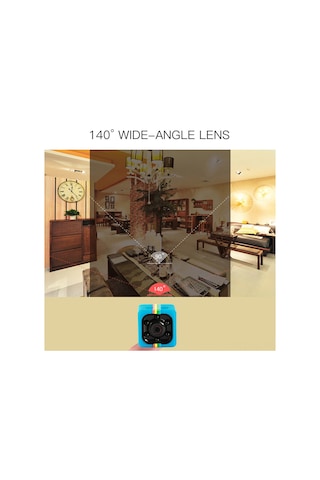 Hombey Küçük Siyah Mini Dv Kamera, 720p Gece Görüşü, Hareket Algılama, Sürekli Kayıt, Dış Mekan Kaydedici