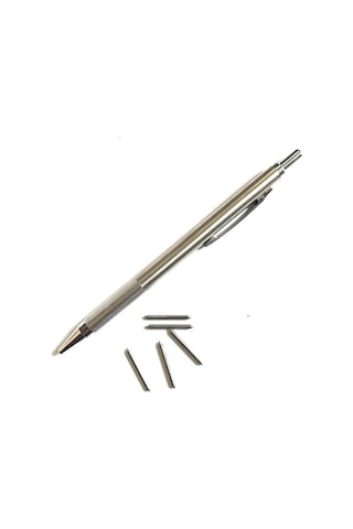 Mufunye Çift Uçlu Otomatik Çizim Ve Yontma Aleti: Cam, Seramik, Metal İçin Elmas Kalıp Taşlama Aracı Gümüş