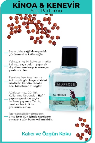 Morfose Kinoa Ve Kenevir İçerikli Saç Parfümü 100 Ml