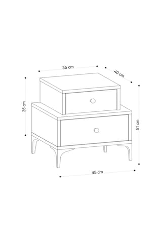 Decormet Albero Komodin Safir Meşe Safir Meşe