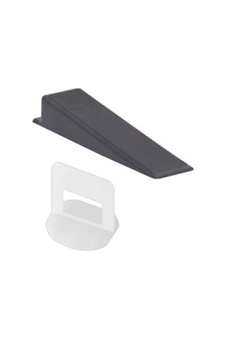 2 Mm Fayans Seramik Seviye Tespit Derz Artısı + Sabitleme Takozu 100+100 Adet 2 Li Set