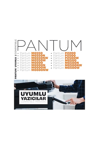 Pantum M6600nw Uyumlu Toner2'li Paket / Pa210 / P2200 / P2500 / M6500 / M6550 / M6600