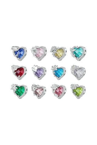 Bsc660 Ay Doğum Taşı Bilezik Boncuk 925 Gümüş Aşk İnci Aksesuarları, Stil: Kasım Çok Renkli