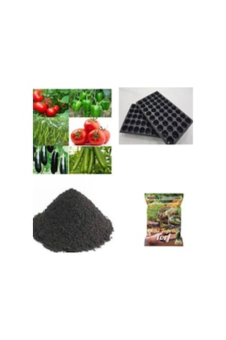 Narım 100 Adet Karışık Sebze Tohumu + Toprak+Solucan Gübresi Ve